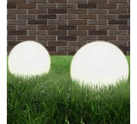 vidaXL Lampes LED de jardin 4 pcs. Sphérique 25 cm PMMA