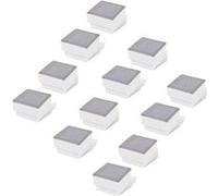 vidaXL Spot LED encastré de sol extérieur 12 pcs 100x100x68 mm