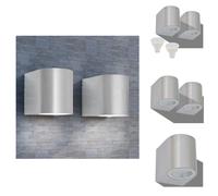 vidaXL Lampes murales extérieures LED 2 pcs. Rond vers le bas - Éclairage extérieur