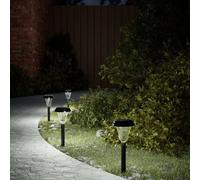 Vidaxl Lampes Solaires D'allées Et Piquets De Sol 12 Pcs Blanc