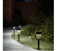 Vidaxl Lampes Solaires D'allées Et Piquets De Sol 12 Pcs Blanc