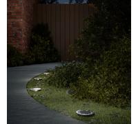 vidaXL Lampes solaires au sol avec piquet de terre 12 pcs. Blanc chaud