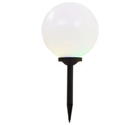 vidaXL Lampes solaires d'extérieur 2 LED sphériques 30 cm RGB