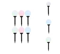 vidaXL Lampes solaires d'extérieur 6 pcs. LED Kugel 20 cm RGB - Éclairage extérieur