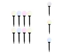vidaXL Lampes solaires d'extérieur 8 pcs. LED Boule 15 cm RGB - Éclairage extérieur