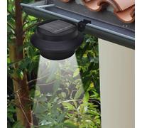 vidaXL Lampes solaires d'extérieur pour clôture 12 pcs. LED Noir