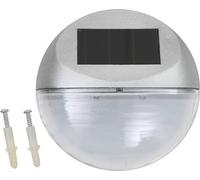 vidaXL Lampes solaires d'extérieur pour mur LED 24 pcs. Rond Argenté