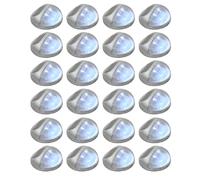 vidaXL Lampes solaires d'extérieur pour mur LED 24 pcs. Rond Argenté