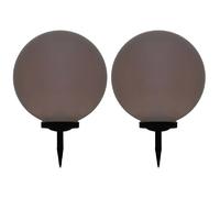 vidaXL Lampes Solaires Sphériques LED 2 pièces