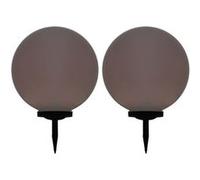 vidaXL Lampes solaires d'extérieur 2 pcs. Boule LED 50 cm RGB