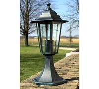 vidaXL Lanternes de jardin 2 pcs. Vert foncé/Noir Aluminium