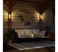 Vidaxl Lanternes Murales Solaires D'extérieur 2 Pcs Blanc