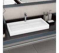vidaXL Lavabo 100x46 cm - Blanc