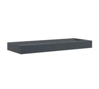 vidaXL Lavabo 120x46x11 cm fonte minérale/fonte de marbre anthracite