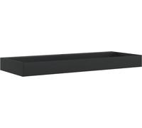 vidaXL Lavabo 120x46x11 cm Fonte minérale/fonte de marbre noir mat