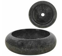 vidaXL Lavabo 40 x 12 cm marbre noir