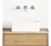 vidaXL Lavabo 40 x 30 x 13 cm céramique blanche