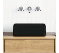 vidaXL Lavabo 40 x 30 x 13 cm Céramique noire
