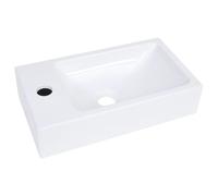 vidaXL Lavabo 400x220x90 mm SMC Blanc
