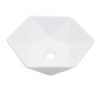 vidaXL Lavabo 41 x 36,5 x 12 cm Céramique blanche