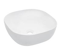 vidaXL Lavabo lave-mains vasque à poser 42,5 x 42,5 x 14,5 cm céramique blanc