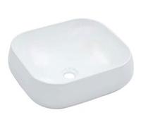 vidaXL Lavabo 44,5 x 39,5 x 14,5 cm en céramique blanche