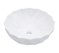 vidaXL Lavabo 46x17 cm Céramique Blanc