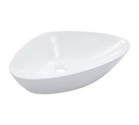 vidaXL Lavabo 58,5 x 39 x 14 cm Céramique blanche