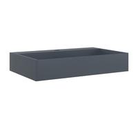 vidaXL Lavabo 60x38x11 cm Fonte minérale/fonte de marbre anthracite