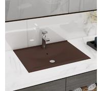 vidaXL Lavabo 60x46 cm - Marron foncé