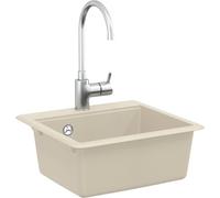 vidaXL Lavabo Beige 470 x 440 mm Granit