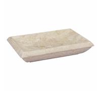 vidaXL Lavabo Crème 50x35x10 cm Marbre