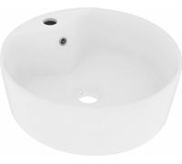 vidaXL Lavabo de luxe avec trop-plein blanc mat 36x13 cm Céramique