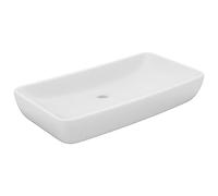 vidaXL Lavabo rectangulaire de luxe 71 x 38 cm Céramique Blanc mat