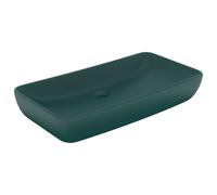 vidaXL Lavabo de luxe Rectangulaire Mat Vert foncé 71x38 cm Céramique