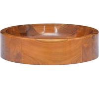 vidaXL Lavabo en bois massif teck Φ40x10 cm