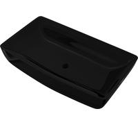 vidaXL Lavabo en céramique rectangulaire Noir
