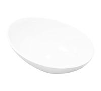 vidaXL Lavabo ovale céramique 140674 – Lave-mains 40 x 33 cm – Blanc