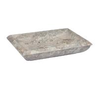 vidaXL Lavabo en Marbre Gris