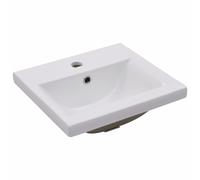 vidaXL lavabo encastré 42x39x18 cm céramique blanc