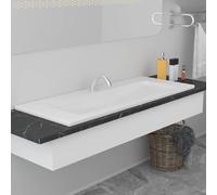 vidaXL Lavabo encastré - Blanc