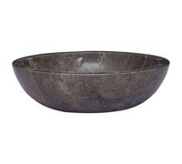vidaXL Lavabo Gris Ø40x12 cm Marbre