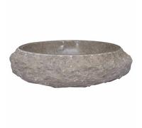 vidaXL Lavabo Gris Ø40x12 cm Marbre
