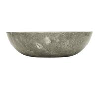 vidaXL Lavabo Gris Ø40x12 cm Marbre