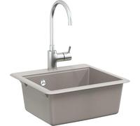 vidaXL Lavabo Gris 470 x 440 mm Granit