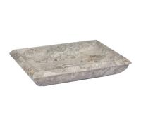 vidaXL Lavabo Gris 50x35x10 cm Marbre