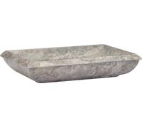 vidaXL Lavabo Gris 50x35x10 cm Marbre