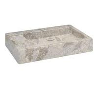 vidaXL Lavabo Marbre 58x39x10 cm Gris