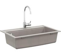 vidaXL Lavabo gris 795 x 505 mm Granit