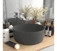 vidaXL Lavabo - Gris Foncé